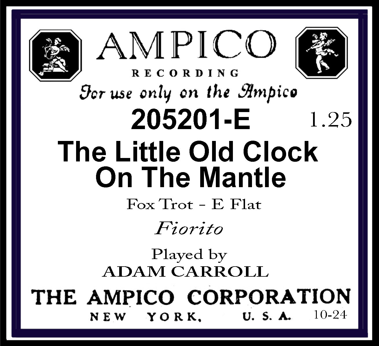 205201 - Little Clock on the Mantle pb Adam Carroll