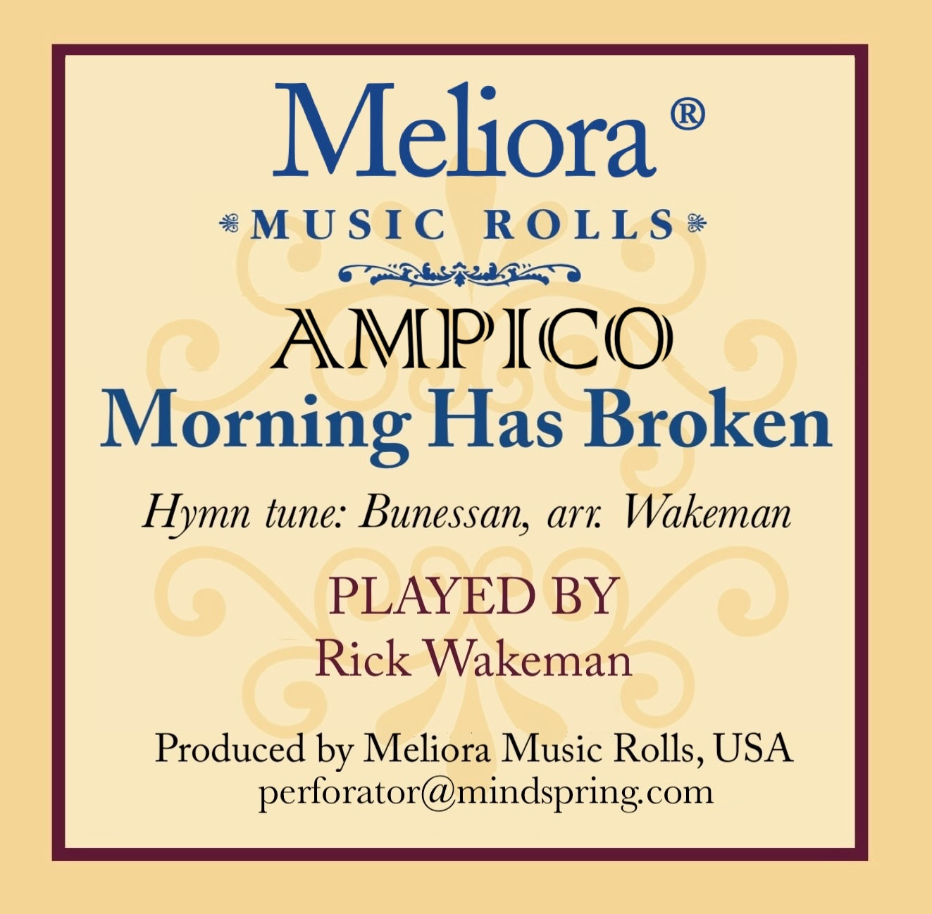 Morning Has Broken - as played by Rick Wakeman