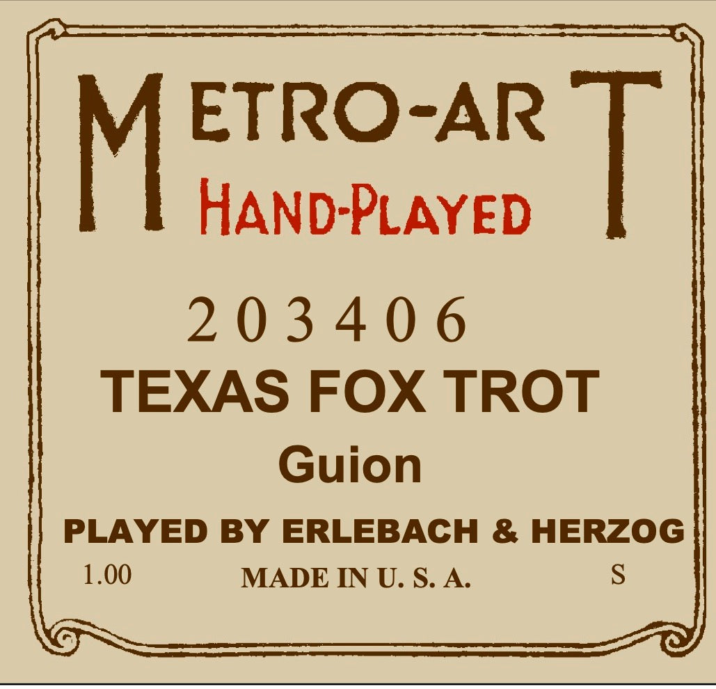 Metro-Art 203406 - "Texas Fox Trot" played by Erlebach & Herzog