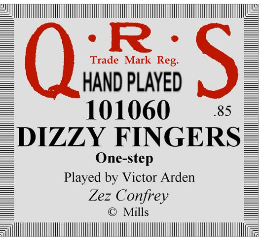 QRS 101060 "Dizzy Fingers" played by Victor Arden