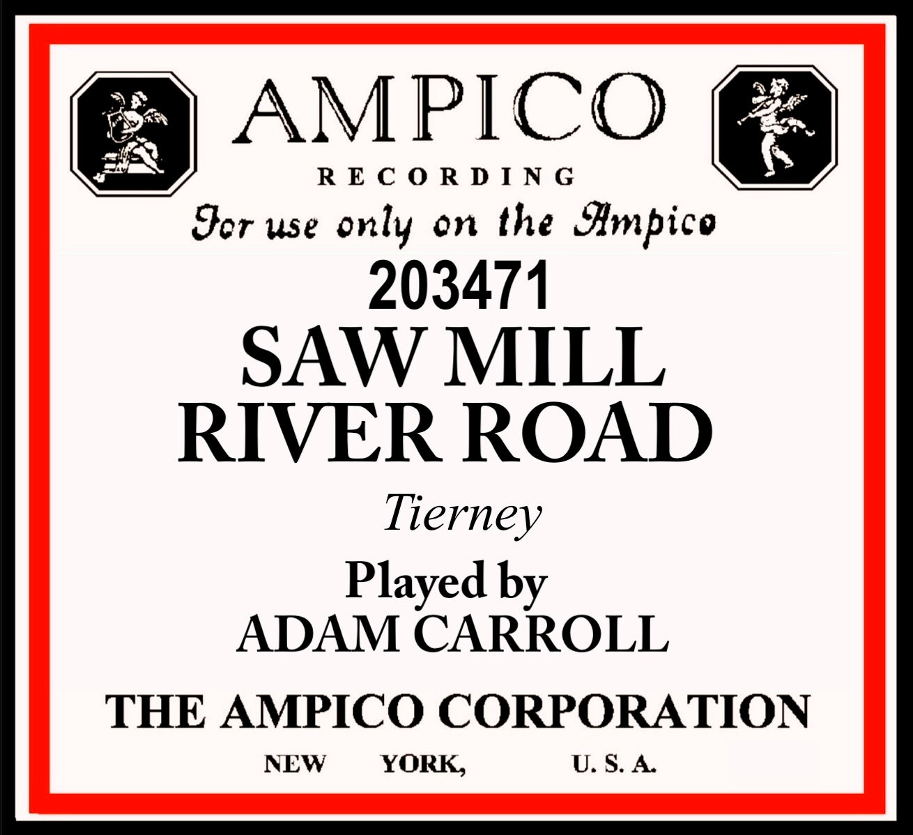 Ampico 203471 Saw Mill Valley Road pb Adam Carroll
