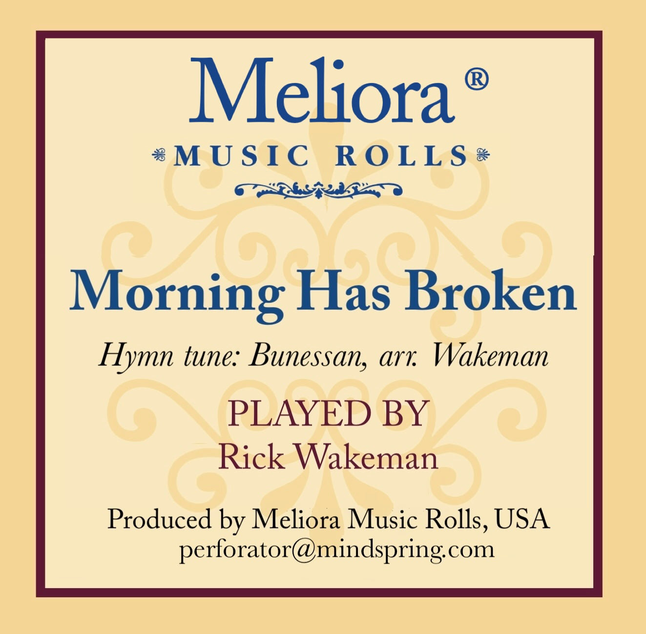 Morning Has Broken - as played by Rick Wakeman / Welte-Mignon Licensee
