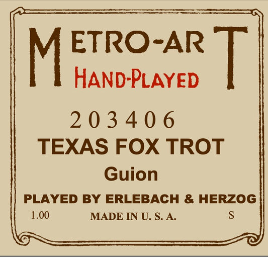 Metro-Art 203406 - "Texas Fox Trot" played by Erlebach & Herzog