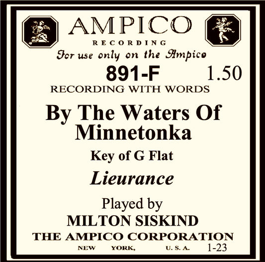 891 -By The Waters of Minnetonka pb Milton Suskind